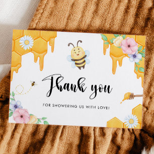 Bee Baby Shower Tack Kort