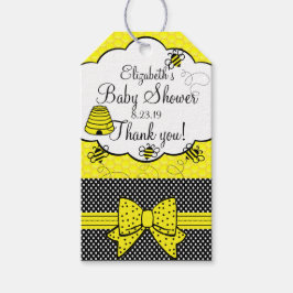 Bee Baby Shower Tack Presentetikett