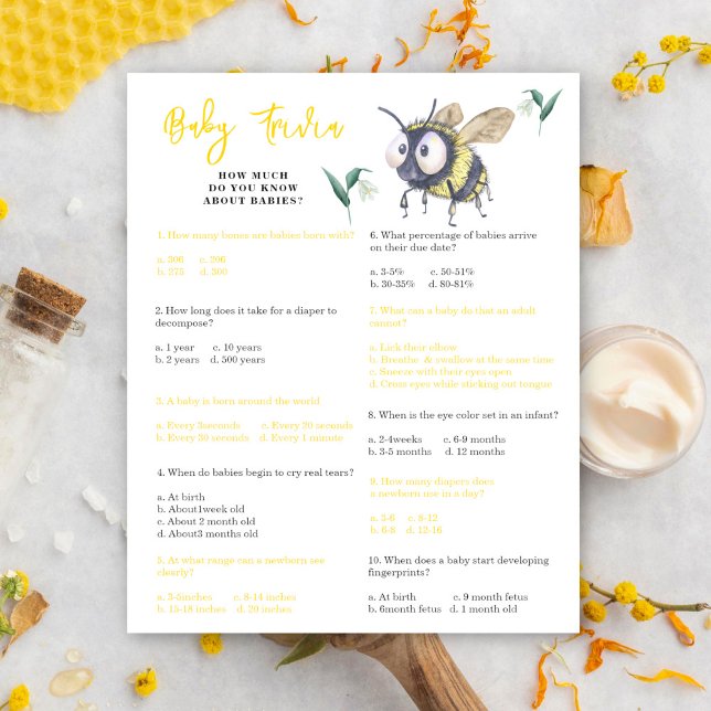 Bee - Baby Trivia | Barnstödsspel (Skapare uppladdad)
