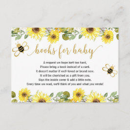 Bee babydusch bok-begäran infogar flicka baby tilläggskort