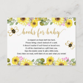Bee babydusch bok-begäran infogar flicka baby tilläggskort