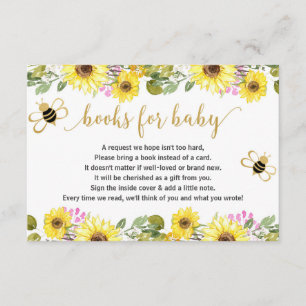 Bee babydusch bok-begäran infogar flicka baby tilläggskort