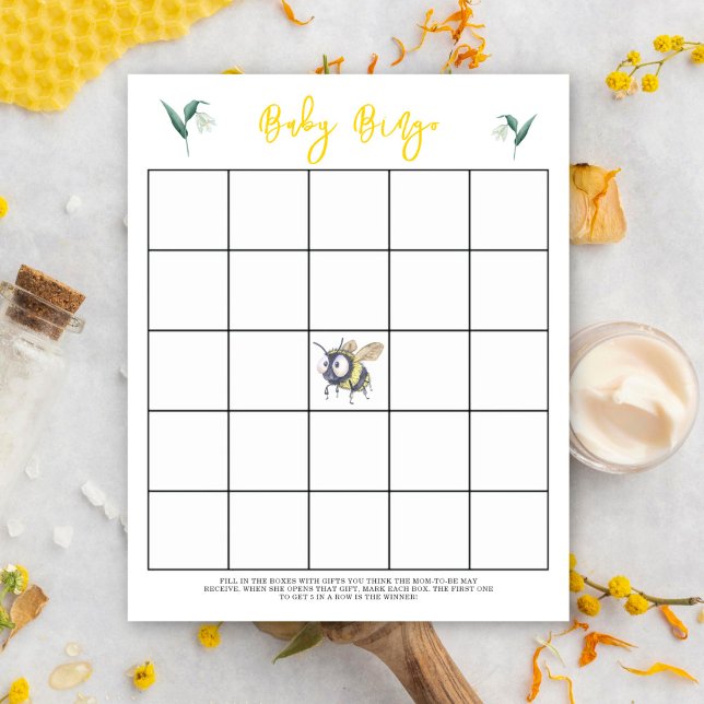 Bee - Babyduschbingo-spel (Skapare uppladdad)