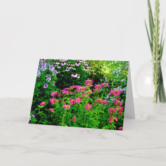 Bee Balm Tack Kort (Framsida)