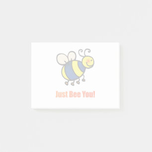 Bee bara du Lycklig Tecknad Bee Post-it Block