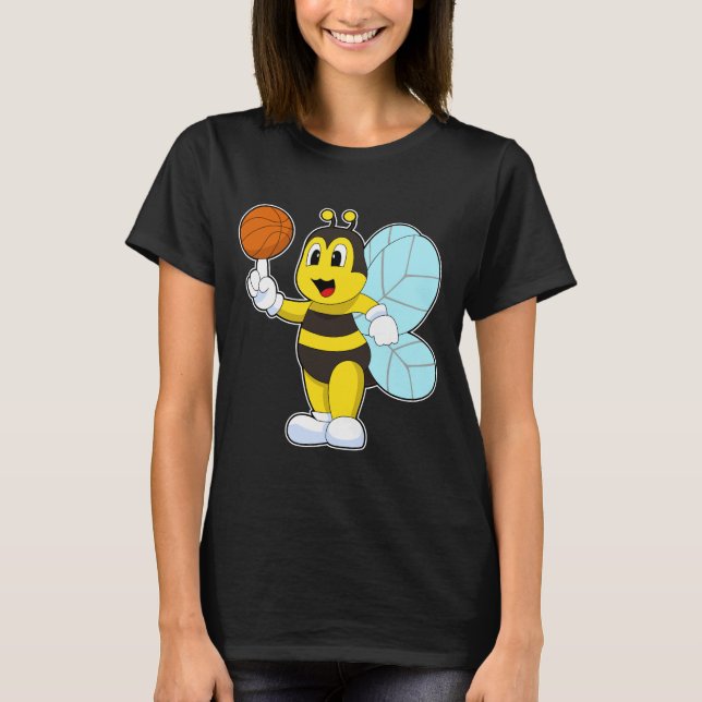 Bee Basketball-spelare Basketball T Shirt (Framsida)
