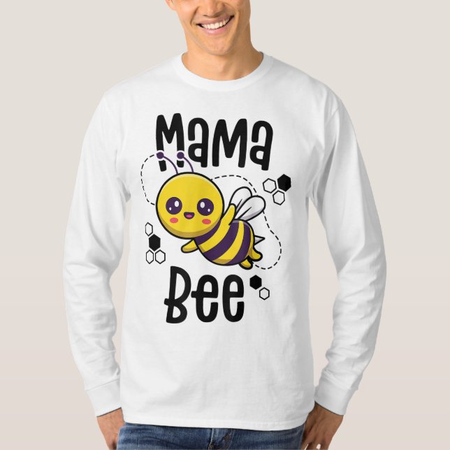 Bee Bee-familjens första bidagskontrakt i mamma T Shirt (Framsida)