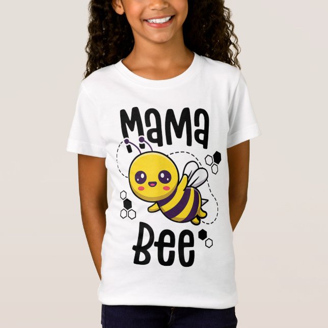 Bee Bee-familjens första bidagskontrakt i mamma T Shirt (Framsida)