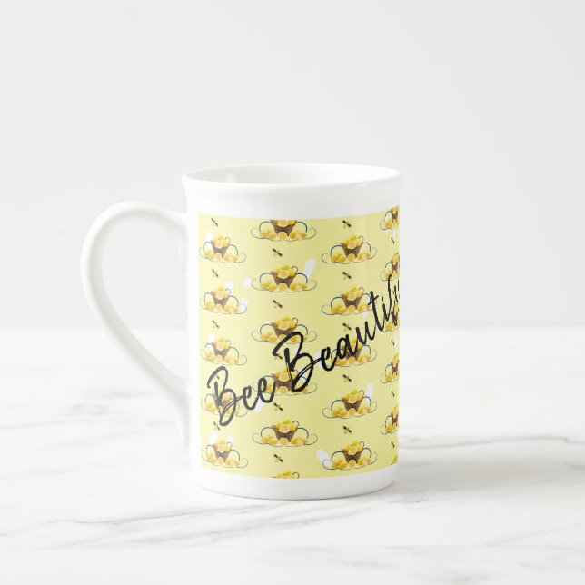 Bee Beval Specialty Mugg Benporslin Mugg (Vänster)