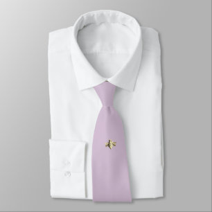 Bee - Biene-lilac tie - Krawatte Slips