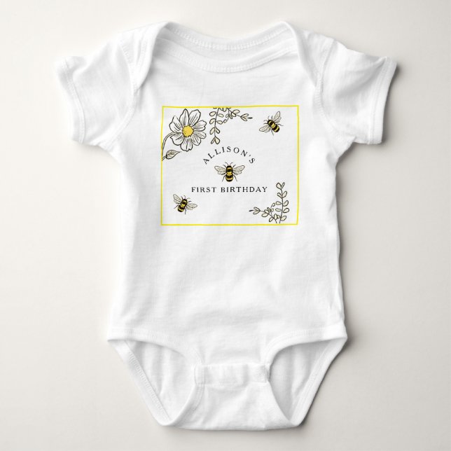 Bee Birthday Humla Party T Shirt (Framsida)