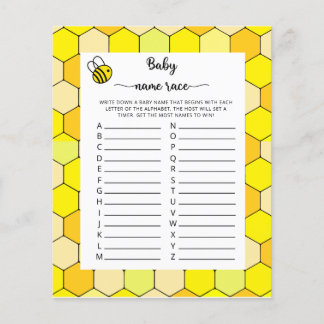 Bee blommigt Baby tävling namn
