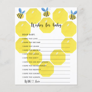 Bee blommigt - Party-vilt önskemål för baby
