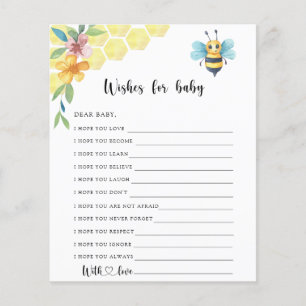 Bee blommigt - Party-vilt önskemål för baby