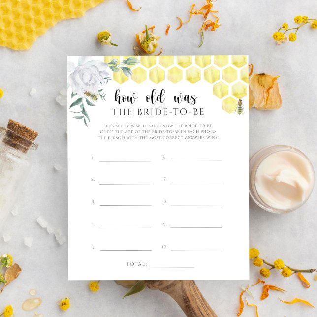 Bee blommigt-spel Hur gammal var bruden? (Skapare uppladdad)