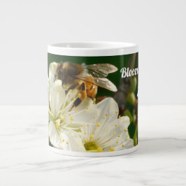 Bee & Blossom Macro | Personalized Name Mug Jumbo Mugg