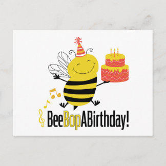 Bee Bop A Birthday Vykort