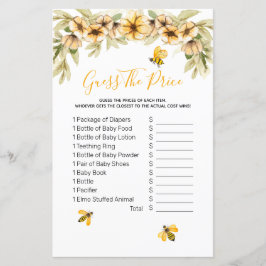 Bee Botanias vattenfärg gissa det prisa spelet