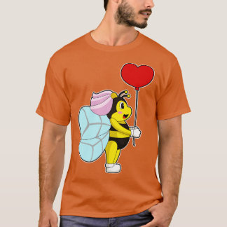 Bee Bride Balloon Bröllop T Shirt