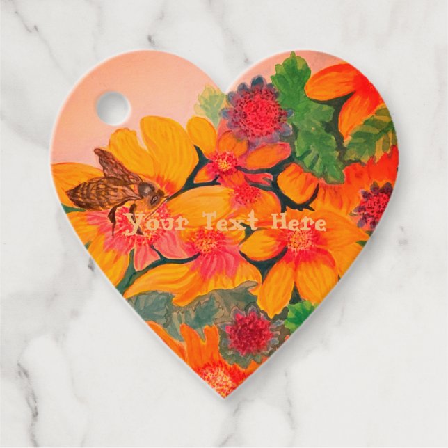 Bee Bröllop Gåvor Etiketter (Framsida)