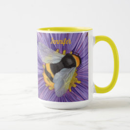 Bee Bumblebee Coffee Mugg Tea Kopp Original Art