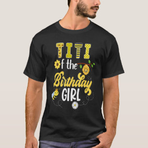 Bee Bumblebee Girl Birthday Hive Sweet 1st Party M T Shirt