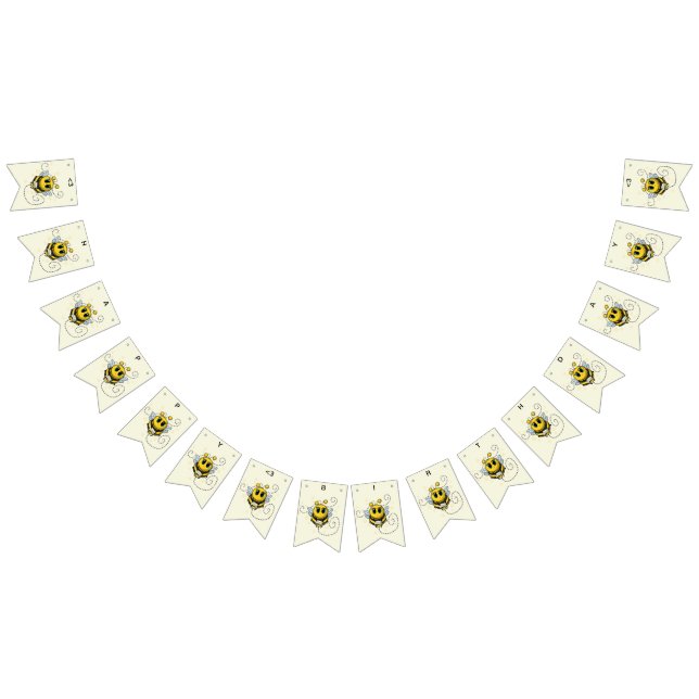 Bee Bunting Flaggor (Alla)