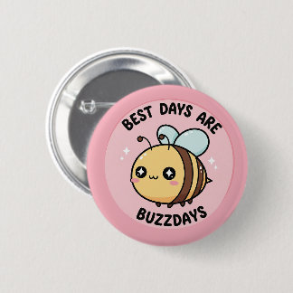 Bee Button – Cute Kawaii Bumblebee Pin Knapp