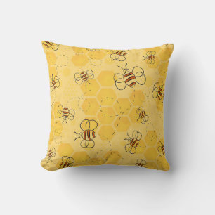 Bee Buzzing honey Bees Cute Kudde