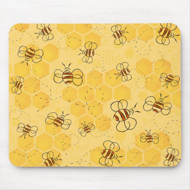Bee Buzzing honey Bees Cute Musmatta (Framsidan)