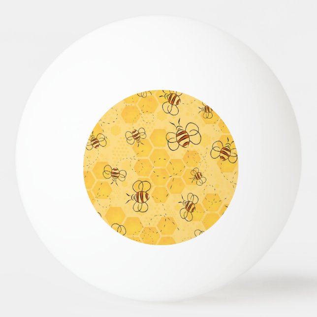 Bee Buzzing honey Bees Cute Pingisboll (Framsidan)
