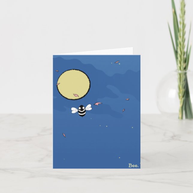 Bee. Card Tack Kort (Framsida)