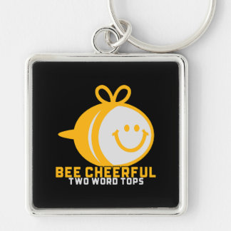 Bee Cheerful T.W.T-nyckelkedja Fyrkantig Silverfärgad Nyckelring