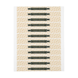 Bee Colony Honung Burk Lid Goldenrod Etikettband