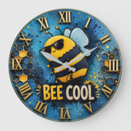 Bee Cool Funny Bee Stor Klocka