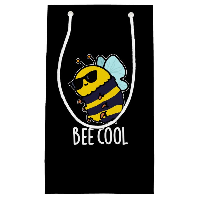 Bee Coola Funny Insekt Bee Pun Mörk BG (Framsidan)