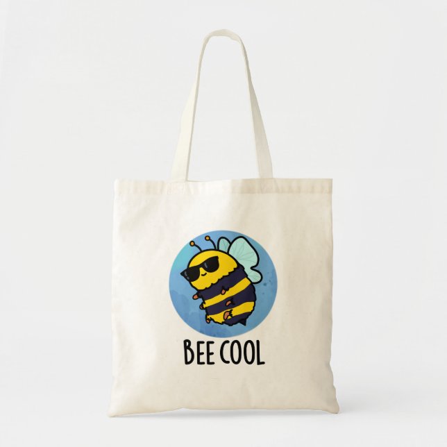 Bee Coola Funny Insekt Bee Pun Tygkasse (Framsidan)