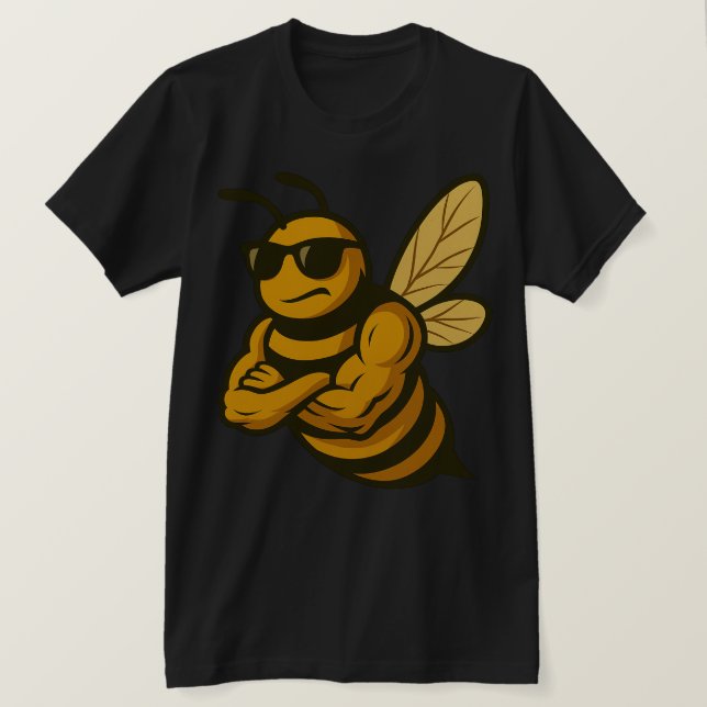 BEE-Coola och anpassning T Shirt (Design framsida)