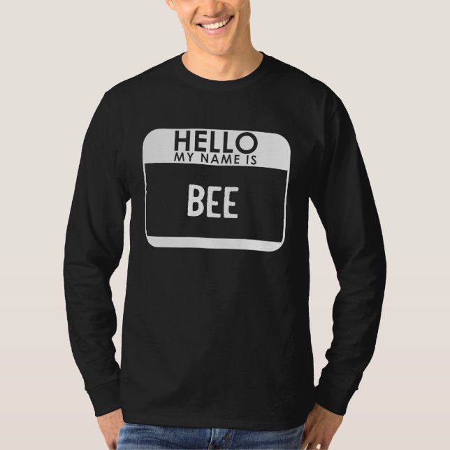 Bee Costume  Easy Last Minute Halloween Beekeeping T Shirt (Framsida)