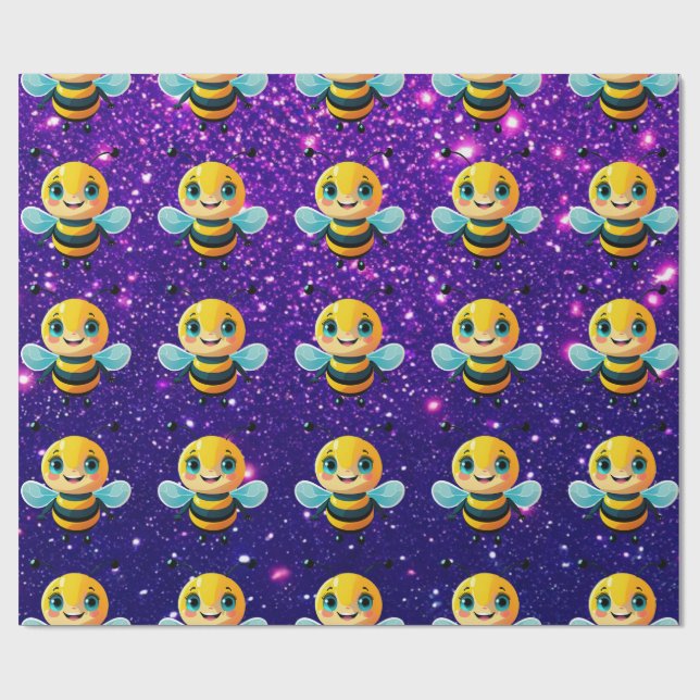 Bee Cute Charming Thmet Inspired Presentpapper (Platt)