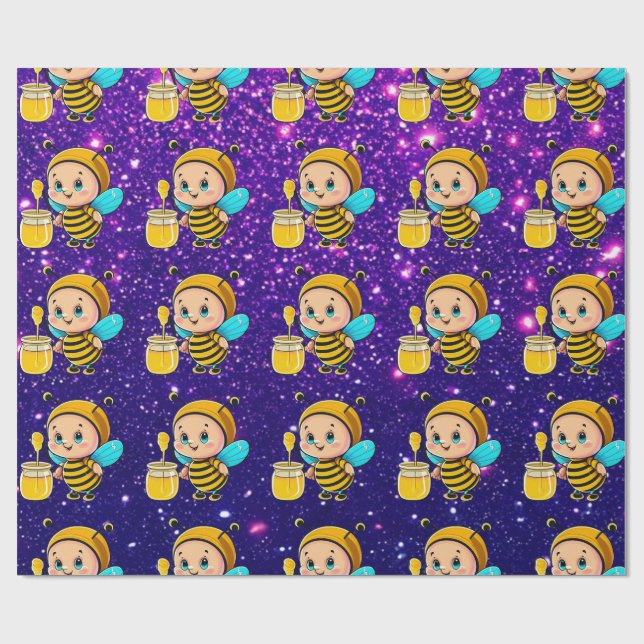 Bee Cute Charming Thmet Inspired Presentpapper (Platt)