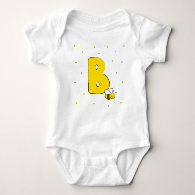 Bee Cute Tecknad Kids Baby T Shirt (Framsida)