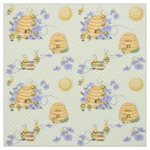 Bee Dance Blommigt Fabric 2 Tyg