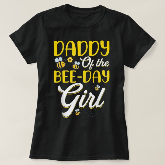 Bee Day-flickfamiljen som matchar födelsedagen T Shirt (Design framsida)