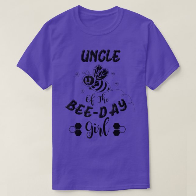 Bee Day Girl Birthday T Shirt (Design framsida)