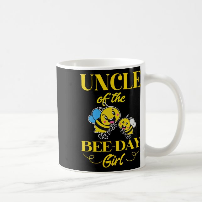 Bee Day Girl Fars dag Matching Bir Kaffemugg (Höger)