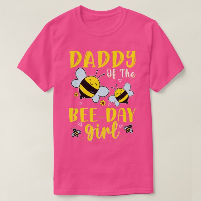 Bee Day Girl Hive Family Matching Birt T Shirt (Design framsida)