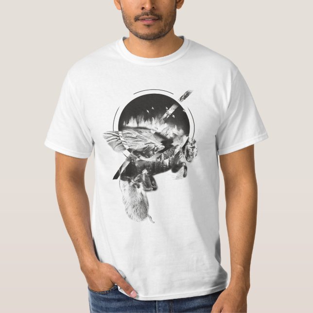 Bee Design Double Exposed T Shirt (Framsida)