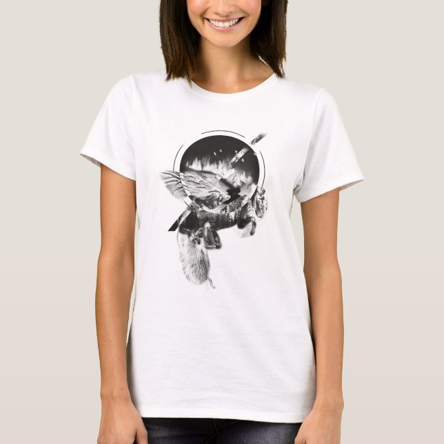Bee Design Double Exposed T Shirt (Framsida)