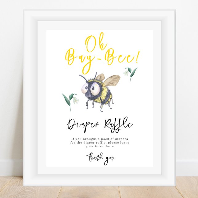 Bee - Diaper Raffle-spel Poster (Skapare uppladdad)